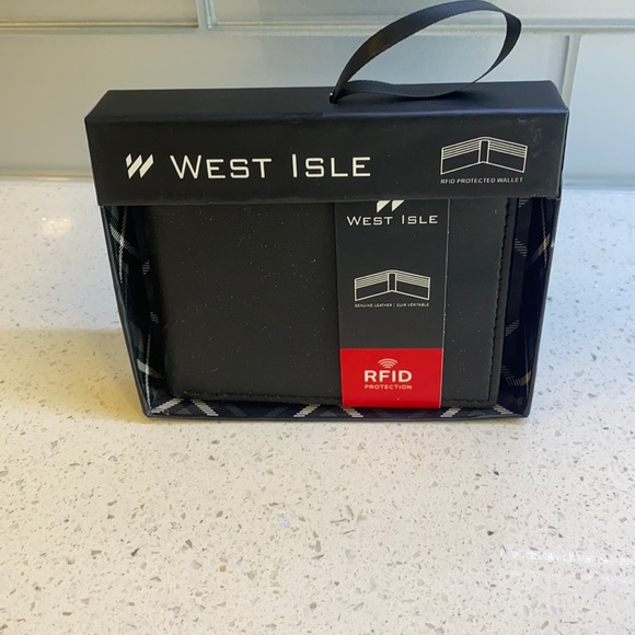 Other - West Isle RFID Protection black leather wallet